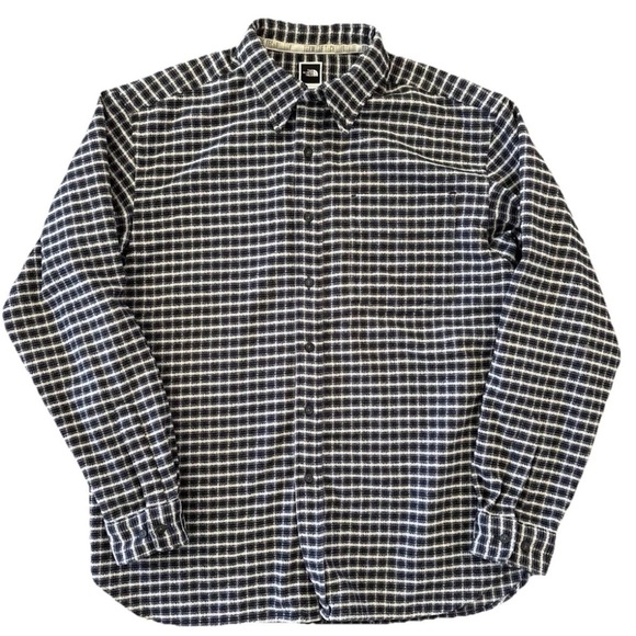 The North Face Other - North Face Tekware Flannel Shirt Jacket Men Large Navy Plaid Button Up Shacket